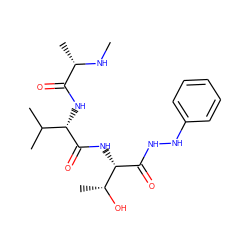 CN[C@@H](C)C(=O)N[C@H](C(=O)N[C@H](C(=O)NNc1ccccc1)[C@@H](C)O)C(C)C ZINC000064654118