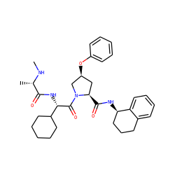 CN[C@@H](C)C(=O)N[C@H](C(=O)N1C[C@@H](Oc2ccccc2)C[C@H]1C(=O)N[C@@H]1CCCc2ccccc21)C1CCCCC1 ZINC000014951912