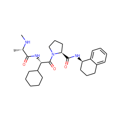 CN[C@@H](C)C(=O)N[C@H](C(=O)N1CCC[C@H]1C(=O)N[C@@H]1CCCc2ccccc21)C1CCCCC1 ZINC000003960062