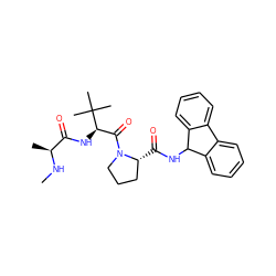 CN[C@@H](C)C(=O)N[C@H](C(=O)N1CCC[C@H]1C(=O)NC1c2ccccc2-c2ccccc21)C(C)(C)C ZINC000013581844