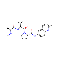 CN[C@@H](C)C(=O)N[C@H](C(=O)N1CCC[C@H]1C(=O)Nc1ccc2nc(C)ccc2c1)C(C)C ZINC000064622686