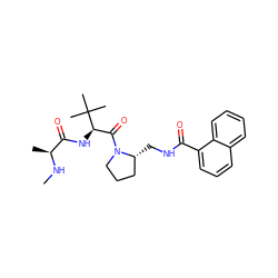 CN[C@@H](C)C(=O)N[C@H](C(=O)N1CCC[C@H]1CNC(=O)c1cccc2ccccc12)C(C)(C)C ZINC000040863603