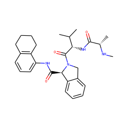 CN[C@@H](C)C(=O)N[C@H](C(=O)N1Cc2ccccc2[C@H]1C(=O)Nc1cccc2c1CCCC2)C(C)C ZINC000144958446