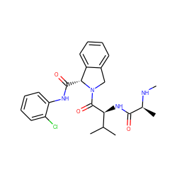 CN[C@@H](C)C(=O)N[C@H](C(=O)N1Cc2ccccc2[C@H]1C(=O)Nc1ccccc1Cl)C(C)C ZINC000145010546