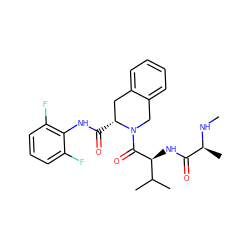 CN[C@@H](C)C(=O)N[C@H](C(=O)N1Cc2ccccc2C[C@H]1C(=O)Nc1c(F)cccc1F)C(C)C ZINC000211039065