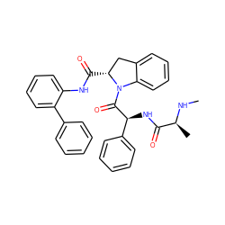 CN[C@@H](C)C(=O)N[C@H](C(=O)N1c2ccccc2C[C@H]1C(=O)Nc1ccccc1-c1ccccc1)c1ccccc1 ZINC001772585617