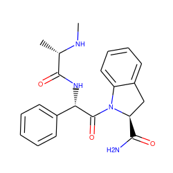 CN[C@@H](C)C(=O)N[C@H](C(=O)N1c2ccccc2C[C@H]1C(N)=O)c1ccccc1 ZINC001772640275