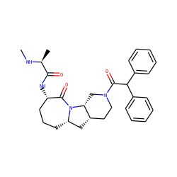 CN[C@@H](C)C(=O)N[C@H]1CCC[C@H]2C[C@H]3CCN(C(=O)C(c4ccccc4)c4ccccc4)C[C@H]3N2C1=O ZINC000169307840