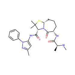 CN[C@@H](C)C(=O)N[C@H]1CCC[C@H]2SC(C)(C)[C@@H](C(=O)Nc3cc(C)nn3-c3ccccc3)N2C1=O ZINC000014964042