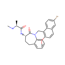 CN[C@@H](C)C(=O)N[C@H]1CCc2ccccc2N(Cc2c(OC)ccc3cc(Br)ccc23)C1=O ZINC000096285033