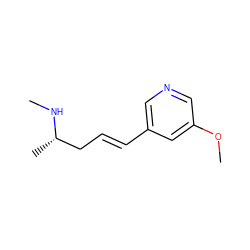 CN[C@@H](C)C/C=C/c1cncc(OC)c1 ZINC000029130375