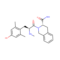 CN[C@@H](Cc1c(C)cc(O)cc1C)C(=O)N1Cc2ccccc2C[C@H]1C(N)=O ZINC000013765455