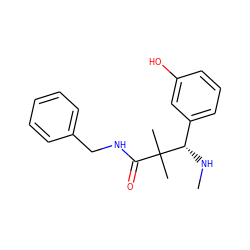 CN[C@@H](c1cccc(O)c1)C(C)(C)C(=O)NCc1ccccc1 ZINC000013917991