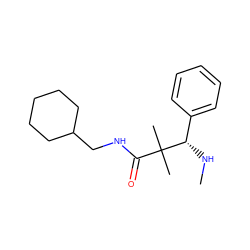 CN[C@@H](c1ccccc1)C(C)(C)C(=O)NCC1CCCCC1 ZINC000027561767