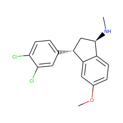 CN[C@@H]1C[C@@H](c2ccc(Cl)c(Cl)c2)c2cc(OC)ccc21 ZINC000013835646