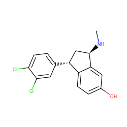 CN[C@@H]1C[C@@H](c2ccc(Cl)c(Cl)c2)c2ccc(O)cc21 ZINC000013560905