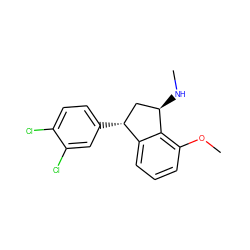 CN[C@@H]1C[C@@H](c2ccc(Cl)c(Cl)c2)c2cccc(OC)c21 ZINC000013835647