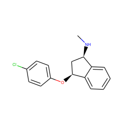 CN[C@@H]1C[C@H](Oc2ccc(Cl)cc2)c2ccccc21 ZINC000040422347