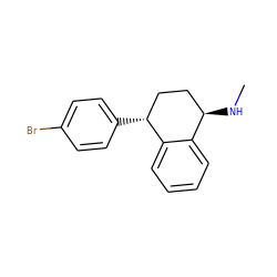 CN[C@@H]1CC[C@@H](c2ccc(Br)cc2)c2ccccc21 ZINC000029325197