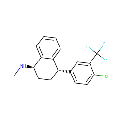 CN[C@@H]1CC[C@@H](c2ccc(Cl)c(C(F)(F)F)c2)c2ccccc21 ZINC000029320572