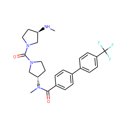 CN[C@@H]1CCN(C(=O)N2CC[C@H](N(C)C(=O)c3ccc(-c4ccc(C(F)(F)F)cc4)cc3)C2)C1 ZINC000036351562