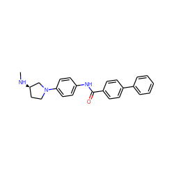 CN[C@@H]1CCN(c2ccc(NC(=O)c3ccc(-c4ccccc4)cc3)cc2)C1 ZINC000028126157