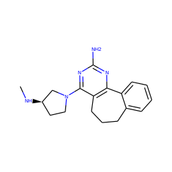 CN[C@@H]1CCN(c2nc(N)nc3c2CCCc2ccccc2-3)C1 ZINC000040955910