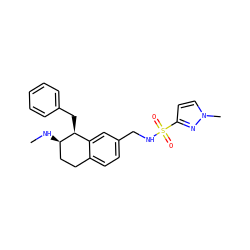 CN[C@@H]1CCc2ccc(CNS(=O)(=O)c3ccn(C)n3)cc2[C@@H]1Cc1ccccc1 ZINC000088260880