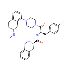 CN[C@@H]1CCc2cccc(N3CCN(C(=O)[C@@H](Cc4ccc(Cl)cc4)NC(=O)[C@H]4Cc5ccccc5CN4)CC3)c2C1 ZINC000028527399