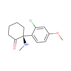 CN[C@]1(c2ccc(OC)cc2Cl)CCCCC1=O ZINC000071316975