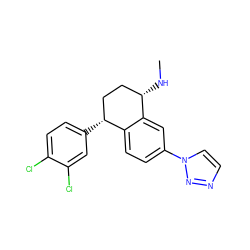 CN[C@H]1CC[C@@H](c2ccc(Cl)c(Cl)c2)c2ccc(-n3ccnn3)cc21 ZINC000028571324