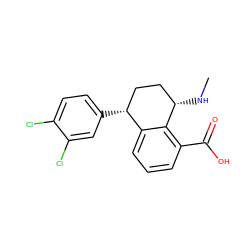 CN[C@H]1CC[C@@H](c2ccc(Cl)c(Cl)c2)c2cccc(C(=O)O)c21 ZINC000028571706