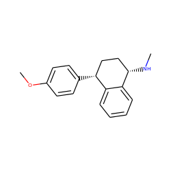 CN[C@H]1CC[C@@H](c2ccc(OC)cc2)c2ccccc21 ZINC000029318515