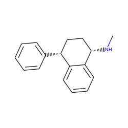 CN[C@H]1CC[C@@H](c2ccccc2)c2ccccc21 ZINC000006068345