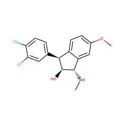 CN[C@H]1c2cc(OC)ccc2[C@H](c2ccc(Cl)c(Cl)c2)[C@@H]1O ZINC000013835650