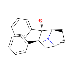 CN1[C@@H]2CC[C@@H]1[C@](O)(c1ccccc1)[C@H](c1ccccc1)C2 ZINC000100791297