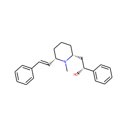 CN1[C@H](/C=C/c2ccccc2)CCC[C@@H]1C[C@@H](O)c1ccccc1 ZINC000034892359