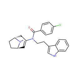 CN1[C@H]2C=C(N(CCc3c[nH]c4ccccc34)C(=O)c3ccc(Cl)cc3)C[C@H]1CC2 ZINC000100249932