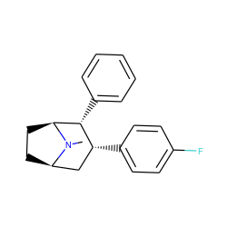 CN1[C@H]2CC[C@@H]1C[C@@H](c1ccc(F)cc1)[C@H]2c1ccccc1 ZINC000027555918