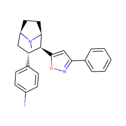 CN1[C@H]2CC[C@@H]1C[C@@H](c1ccc(I)cc1)[C@@H]2c1cc(-c2ccccc2)no1 ZINC000026659892