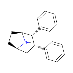 CN1[C@H]2CC[C@@H]1C[C@@H](c1ccccc1)[C@H]2c1ccccc1 ZINC000027556845