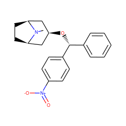 CN1[C@H]2CC[C@@H]1C[C@H](O[C@H](c1ccccc1)c1ccc([N+](=O)[O-])cc1)C2 ZINC000100834185