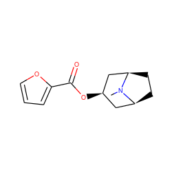 CN1[C@H]2CC[C@@H]1C[C@H](OC(=O)c1ccco1)C2 ZINC000103234861