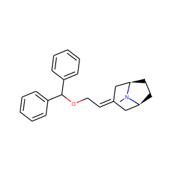 CN1[C@H]2CC[C@@H]1CC(=CCOC(c1ccccc1)c1ccccc1)C2 ZINC000013470034