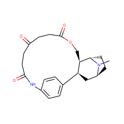 CN1[C@H]2CC[C@H]1[C@@H]1COC(=O)CCC(=O)CCC(=O)Nc3ccc(cc3)[C@@H]1C2 ZINC000253677940