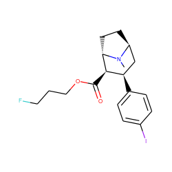 CN1[C@H]2CC[C@H]1[C@H](C(=O)OCCCF)[C@H](c1ccc(I)cc1)C2 ZINC000253825360