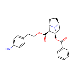 CN1[C@H]2CC[C@H]1[C@H](C(=O)OCCc1ccc(N)cc1)[C@H](OC(=O)c1ccccc1)C2 ZINC000169372026