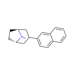 CN1[C@H]2CC[C@H]1CC(c1ccc3ccccc3c1)C2 ZINC000138280385