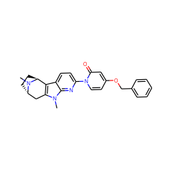 CN1[C@H]2CC[C@H]1c1c(n(C)c3nc(-n4ccc(OCc5ccccc5)cc4=O)ccc13)C2 ZINC000169700231