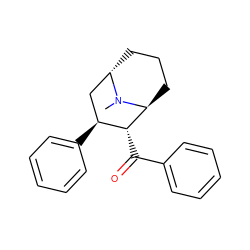 CN1[C@H]2CCC[C@H]1[C@H](C(=O)c1ccccc1)[C@@H](c1ccccc1)C2 ZINC000253685420